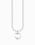 Halsband silver hjärta KE2234-001-21 - Dahlströms Guld