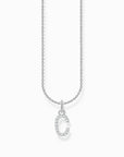 Halsband silver bokstav C KE2242-051-14 - Dahlströms Guld