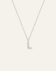 Halsband Stone Letter Silver - Dahlströms Guld