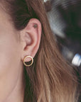 Örhängen Circle Earrings Small Gold