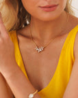 Halsband Multi Star Rhodium Crystal - Dahlströms Guld