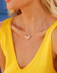 Halsband Multi Star Rhodium Crystal - Dahlströms Guld