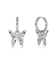 Örhängen Butterfly Hoops Steel