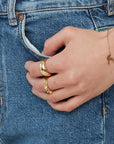 Ring Peak Single Gold
