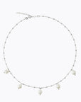 Halsband Emmy Pearl Rhodium