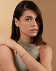 Örhängen Evelyne Earrings Gold / Crystal