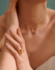 Halsband Mini Lydia Gold Golden Shadow