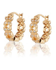 Örhängen Sparkling ellipse mini creol-S - Dahlströms Guld