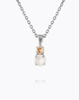 Halsband Leah Rhodium Electric White Combo