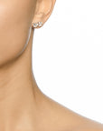 The Mountain & I Ear Crystal Quartz - Dahlströms Guld