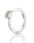 Ring Love Bead Silver Green Quartz - Dahlströms Guld