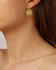 Valentina Earring Sg Peach Golden - Dahlströms Guld