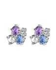 Viena Earring Ss Blue/Violet