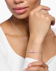 Armband Rosa Sten A2018-051-9 - Dahlströms Guld