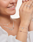 Armband Slända Med Stenar Roséguld - Dahlströms Guld