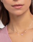Halsband Opal Färgeffekt Rosa Skimrande Ke1952 699 7 - Dahlströms Guld