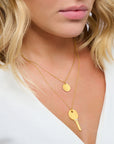 Halsband Bricka Guld Ke1958 413 39 - Dahlströms Guld