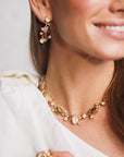 Halsband Mini Noora Gold Topaz Combo - Dahlströms Guld