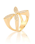 Sparkling Ellipse Ring - Dahlströms Guld