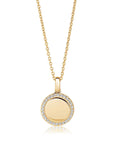 Halsband Follina 18K Guldpläterad Vita Zirkonia Sj P3780 Cz(Yg) - Dahlströms Guld