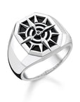 Ring Kompass Svart - Dahlströms Guld