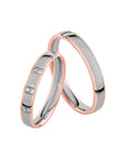 SR4001 - Flerfärgad ring i roséguld & vitguld - Dahlströms Guld