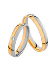 SR4010 - Flerfärgad ring i rödguld & vitguld - Dahlströms Guld