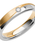 SR4015 - Flerfärgad ring i rödguld & vitguld - Dahlströms Guld