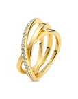 Ring Spirale SJ-R2590-CZ-YG