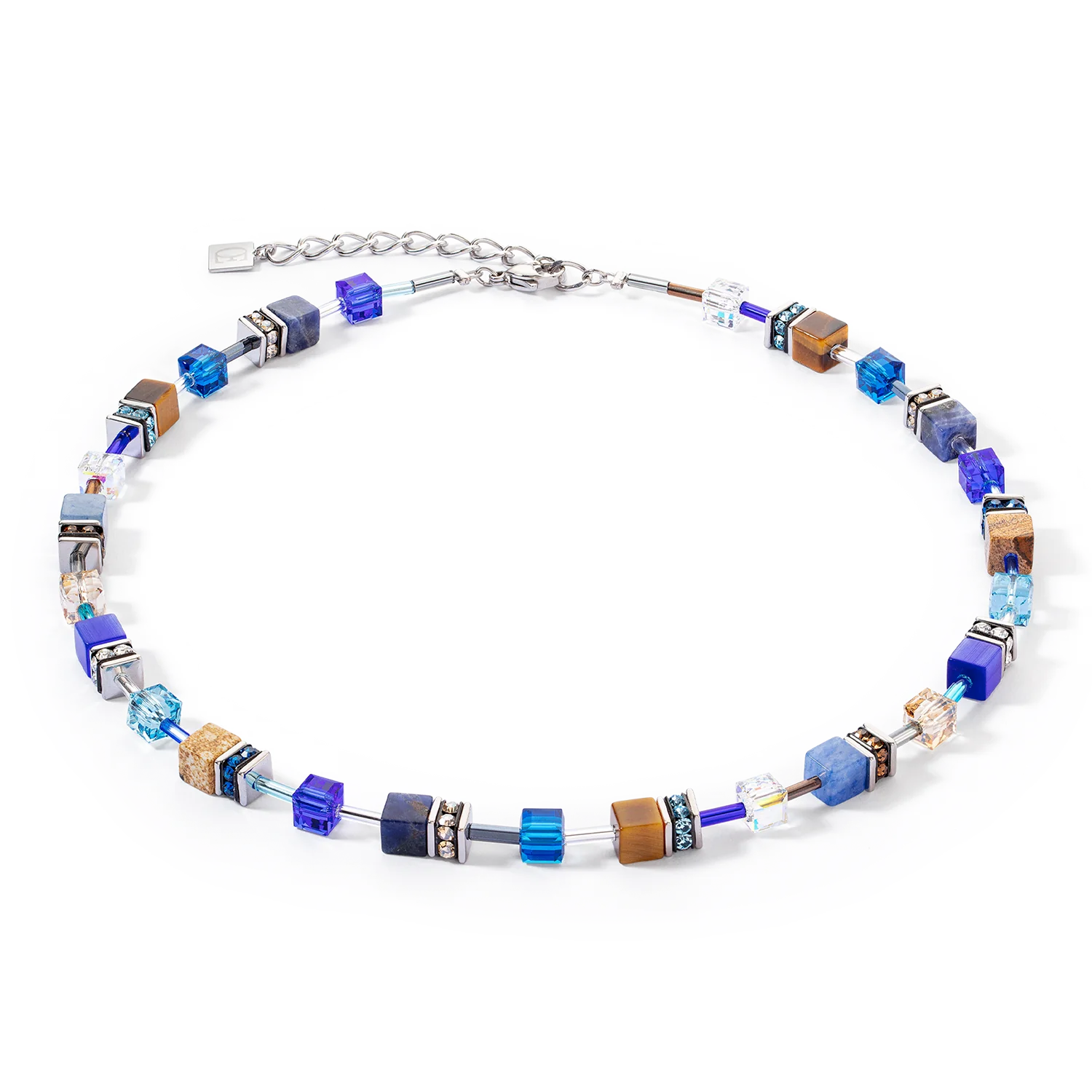 Halsband Geocube® Iconic Precious blue-brown (490510 0711) - Dahlströms Guld