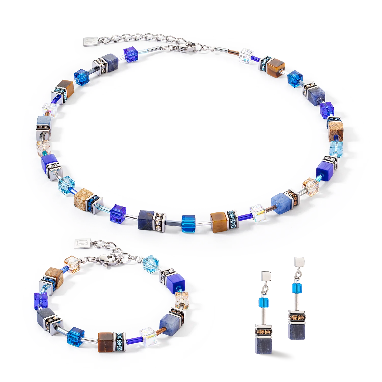 Armband Geocube® Iconic Precious bracelet blue-brown (490530 0711)