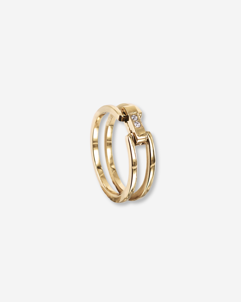 Ring Cherrie Crystal Guld