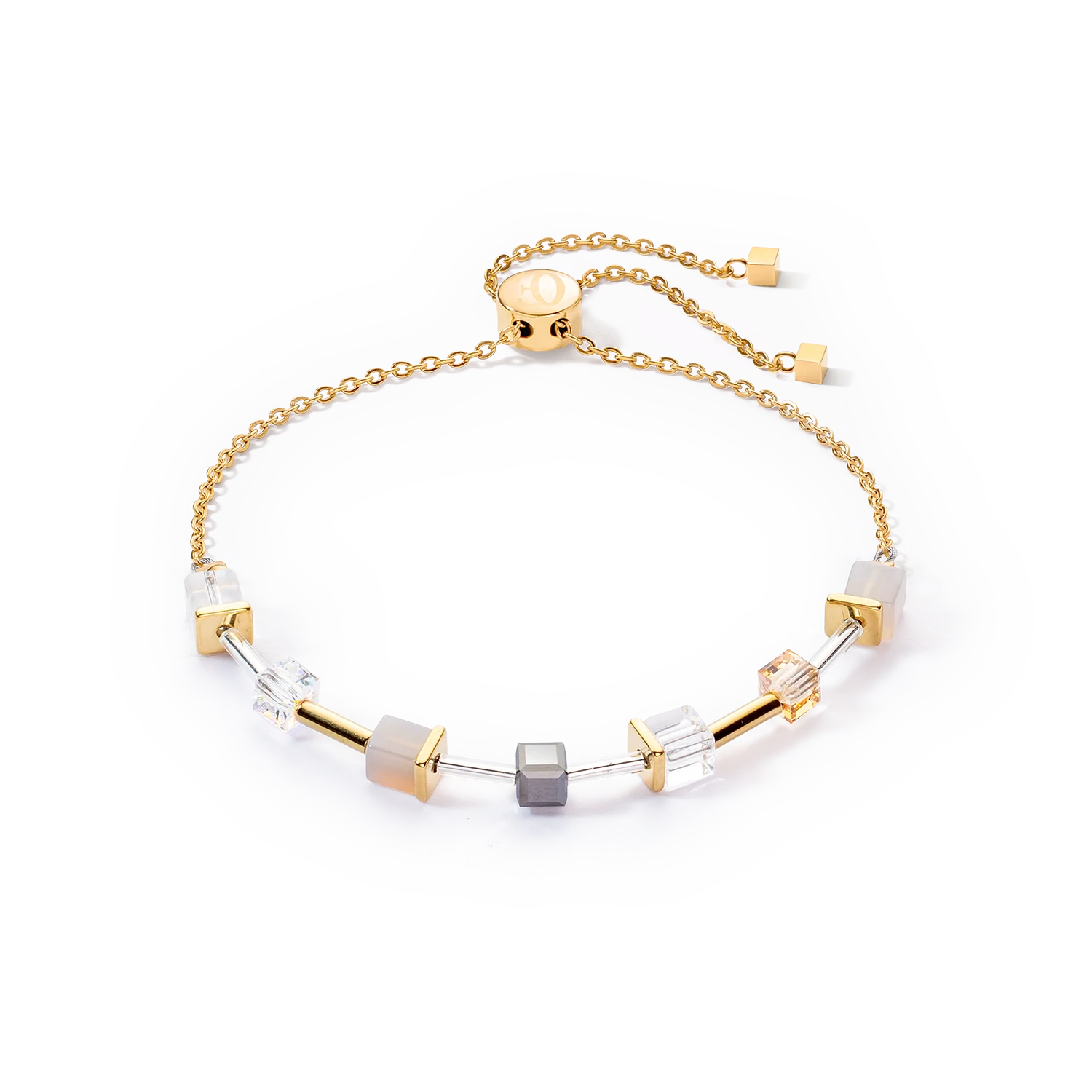 Armband Geocube®  Precious Slider Closure  gold grey (507430 1216) - Dahlströms Guld