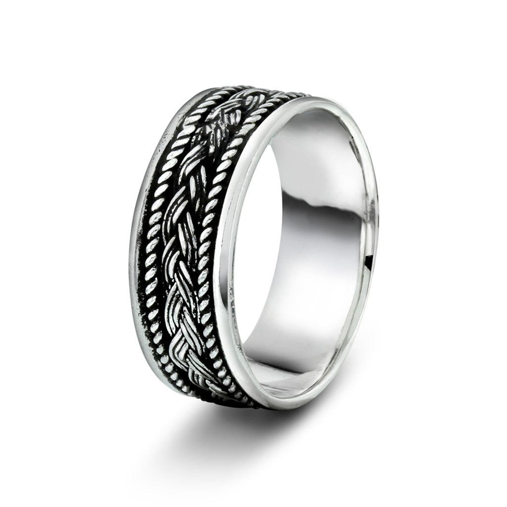 Ring Med Flätad Detalj 64498 - Dahlströms Guld