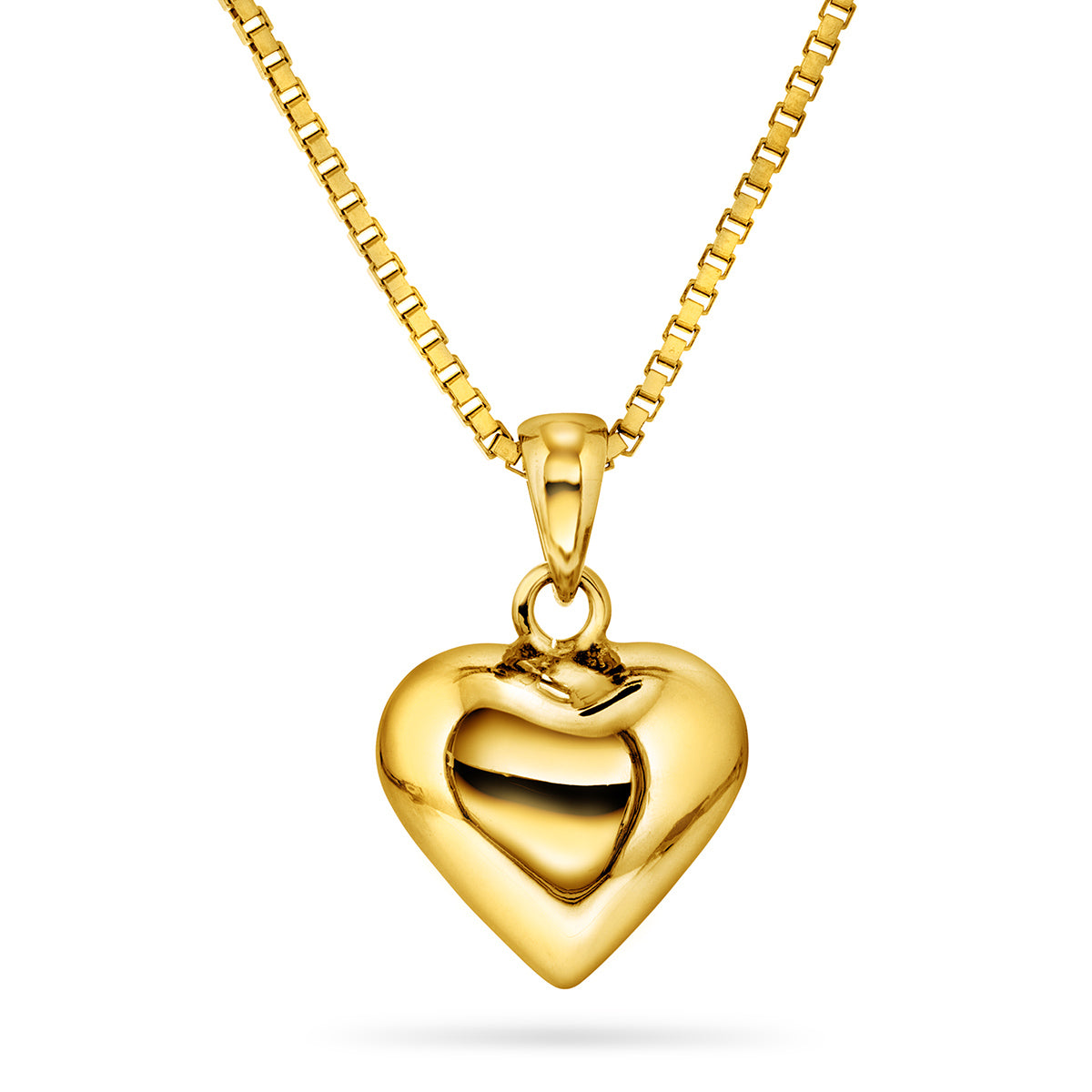 Halsband Förgyllt Hjärta 67409 - Dahlströms Guld