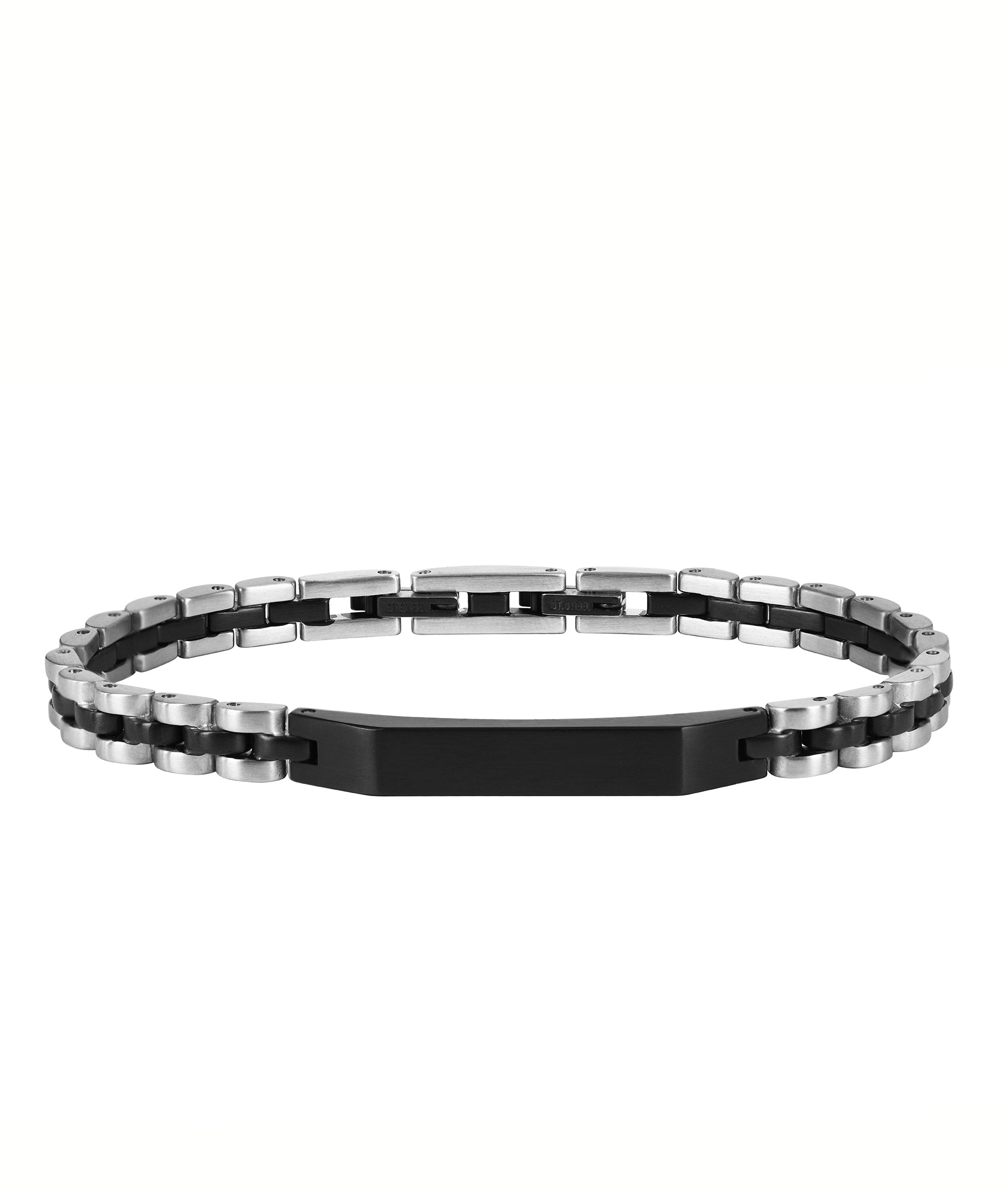 Armband Ben Stål/Svart - Dahlströms Guld