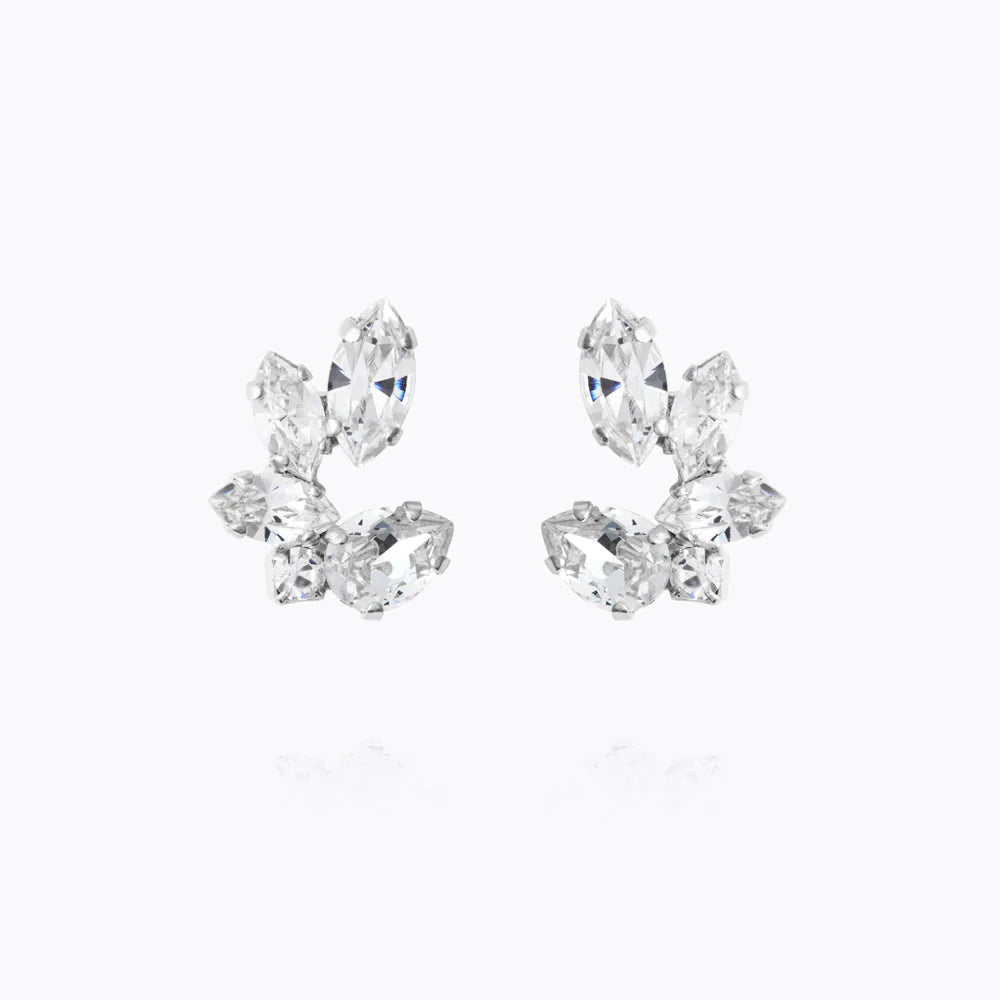 Örhängen Clare Earrings Rhodium / Crystal
