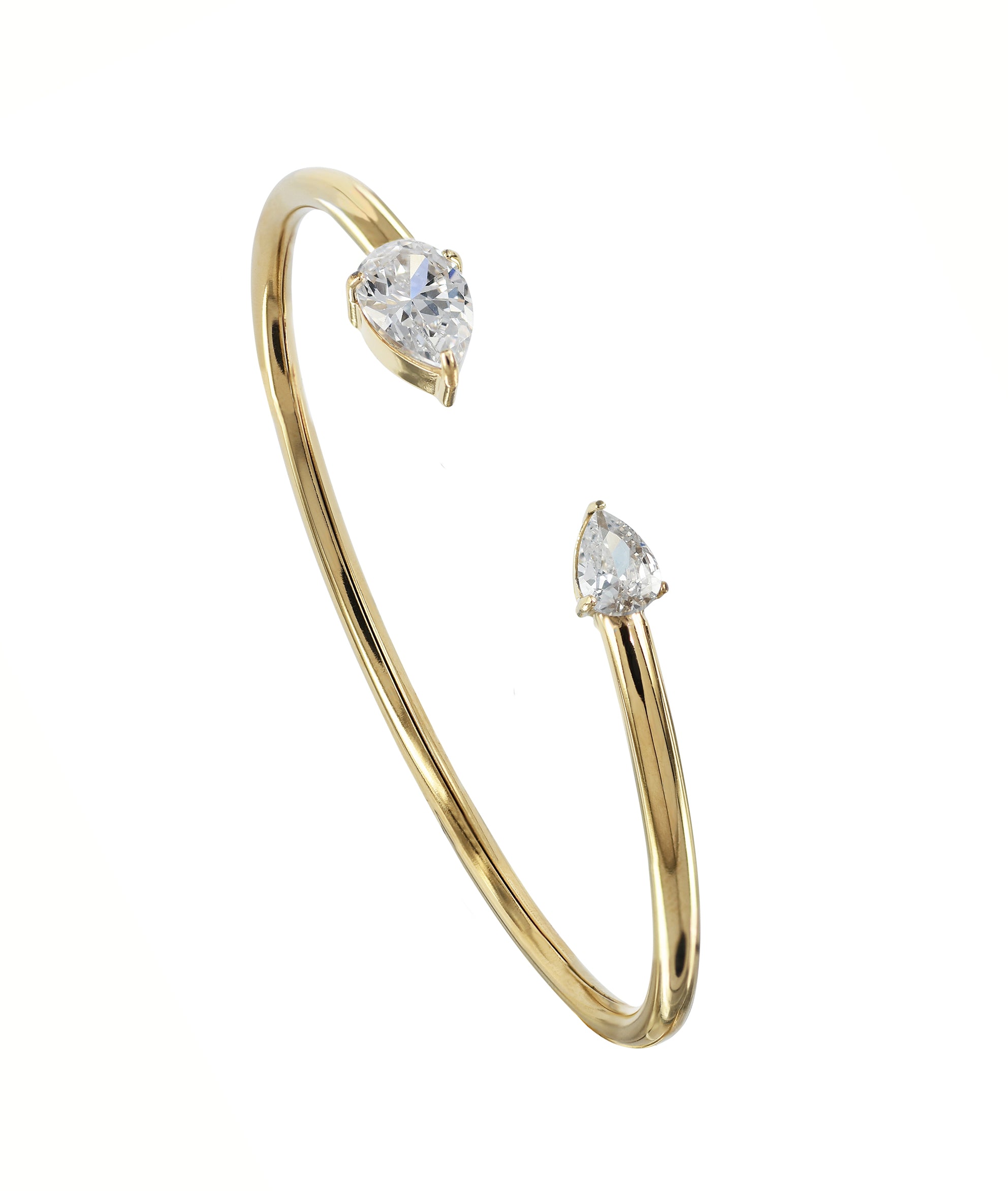 Armring Drop kristall Guld - Dahlströms Guld