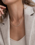 Halsband Shiny Tennis Gold MB0036