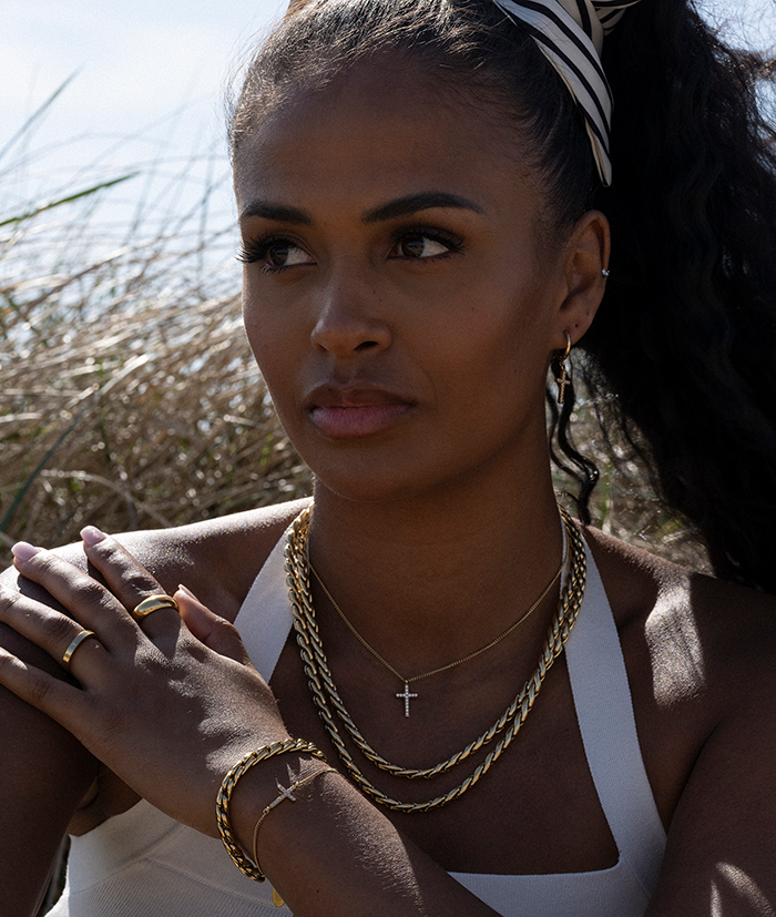 Armband CROSS Crystal Guld