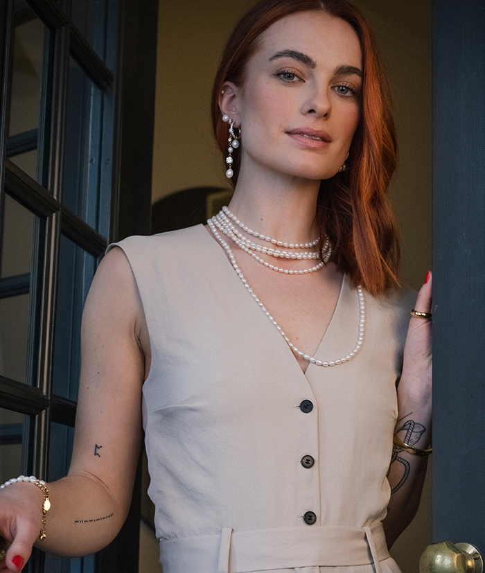 PALMA Långt Halsband Stål