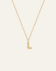 Halsband Stone Letter Gold - Dahlströms Guld