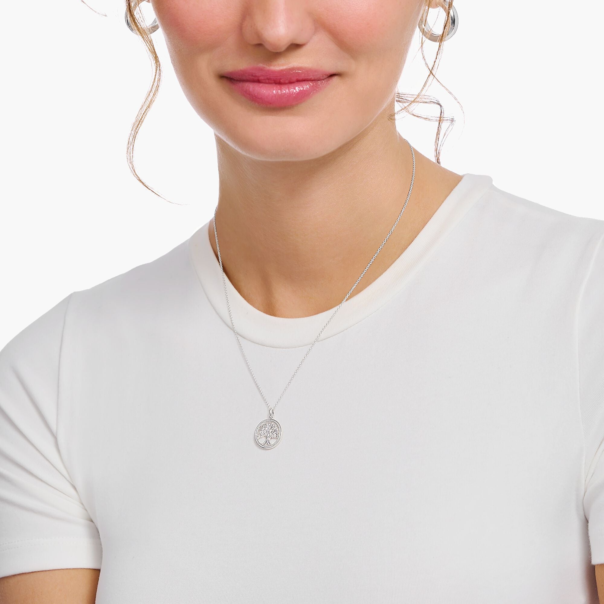 Halsband silver livets träd KE2214-051-14