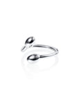 Ring Love Bead Twin Silver