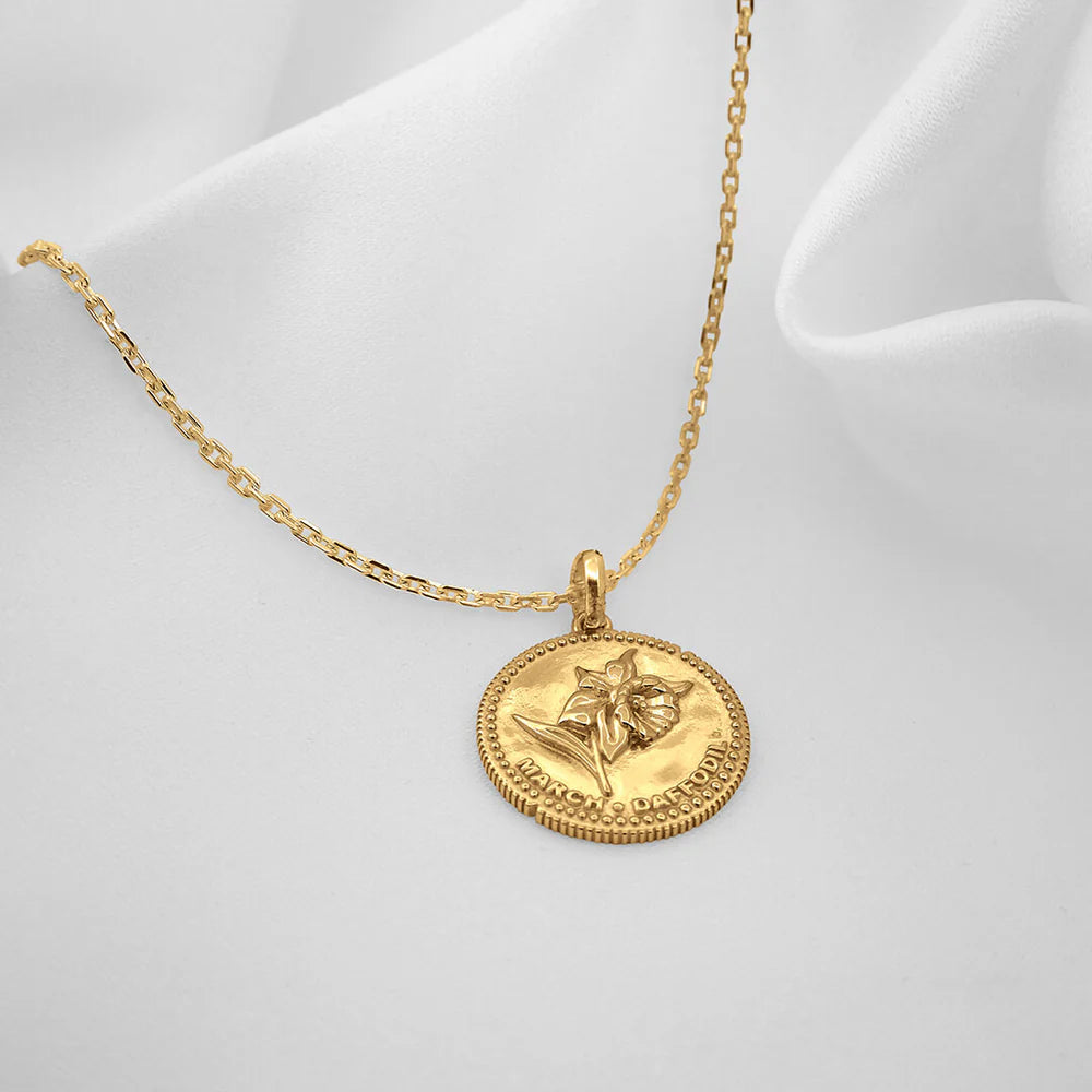 Halsband Månadsblomma Mars