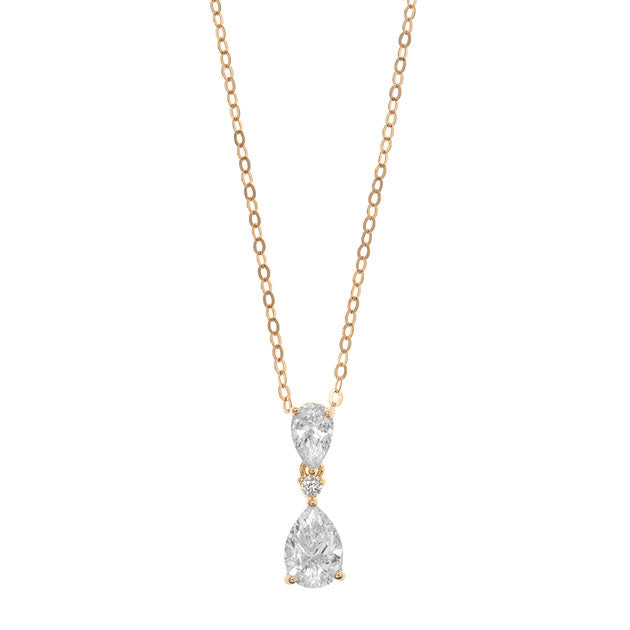 Hängsmycke Guldplätterat Silver med Cubic zirconia - Dahlströms Guld
