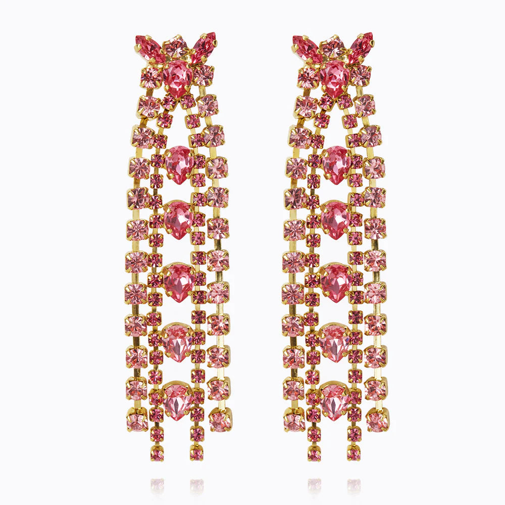 Örhängen Petite Penelope Gold Pink Combo - Dahlströms Guld