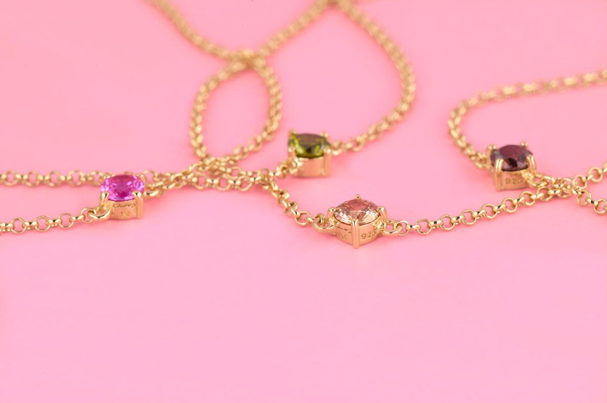 Halsband Time To Glow Mini Smoke - Dahlströms Guld