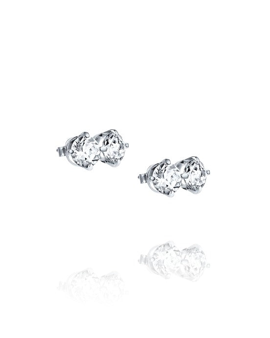 The Mountain & I Ear Crystal Quartz - Dahlströms Guld