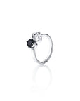 The Storm & I Ring Crystal Quartz/Onyx - Dahlströms Guld